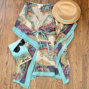 Rhona Sutton Embellished Coverup/Float Top